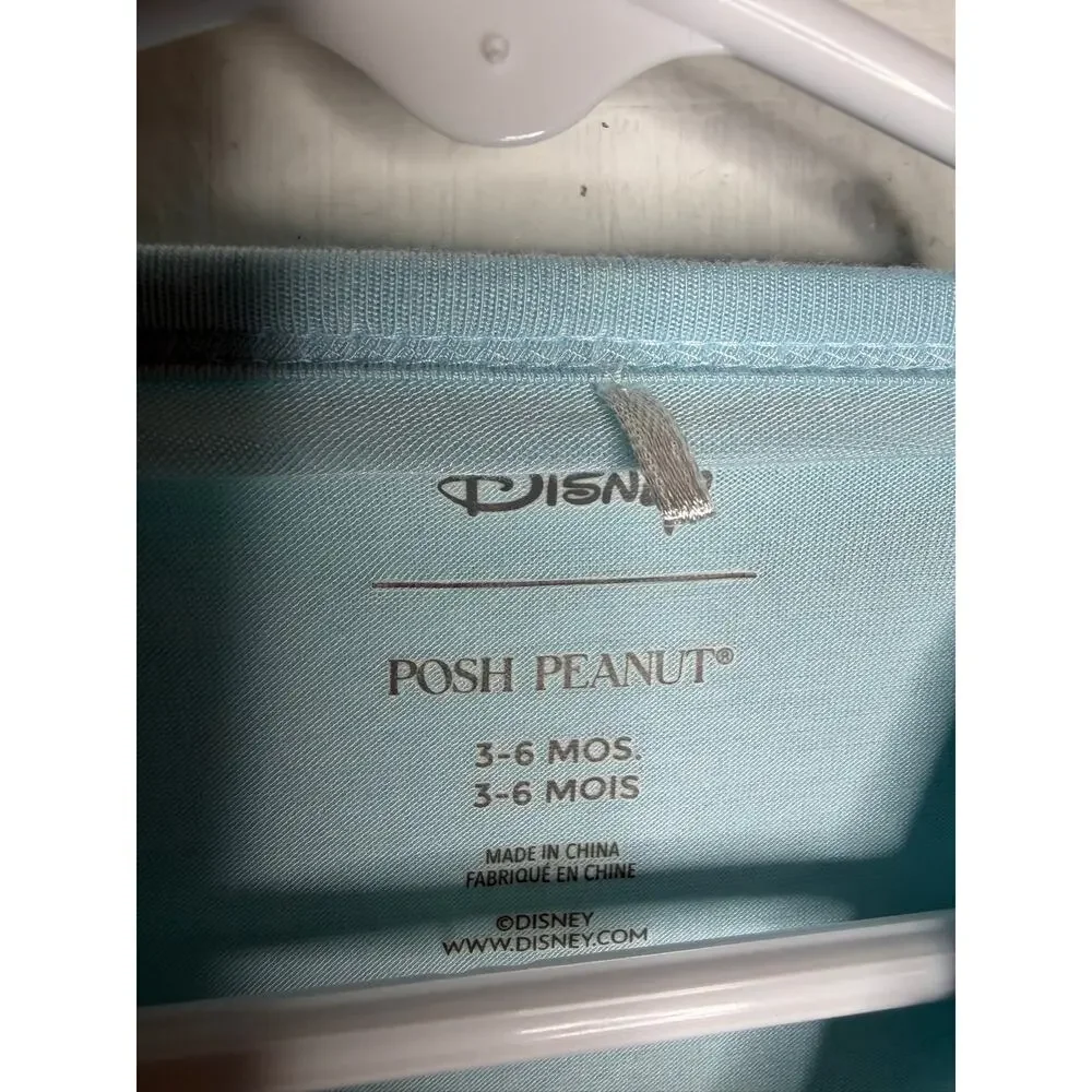Posh Peanut Disney's The Little Mermaid Tulle Skirt Bodysuit Dress 3-6 Mo
